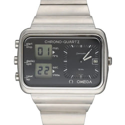 Montre OMEGA "Seamaster Chronoquartz" en acier et quartz - Castafiore