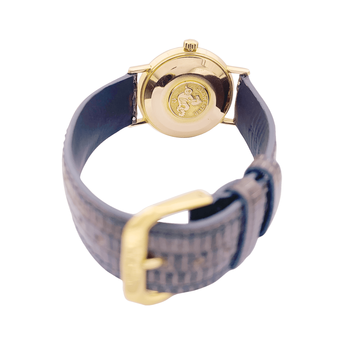 Montre OMEGA "Seamaster De Ville" en or rose, argent et cuir. - Castafiore