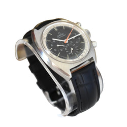 Montre OMEGA "Seamaster" en acier et cuir - Castafiore