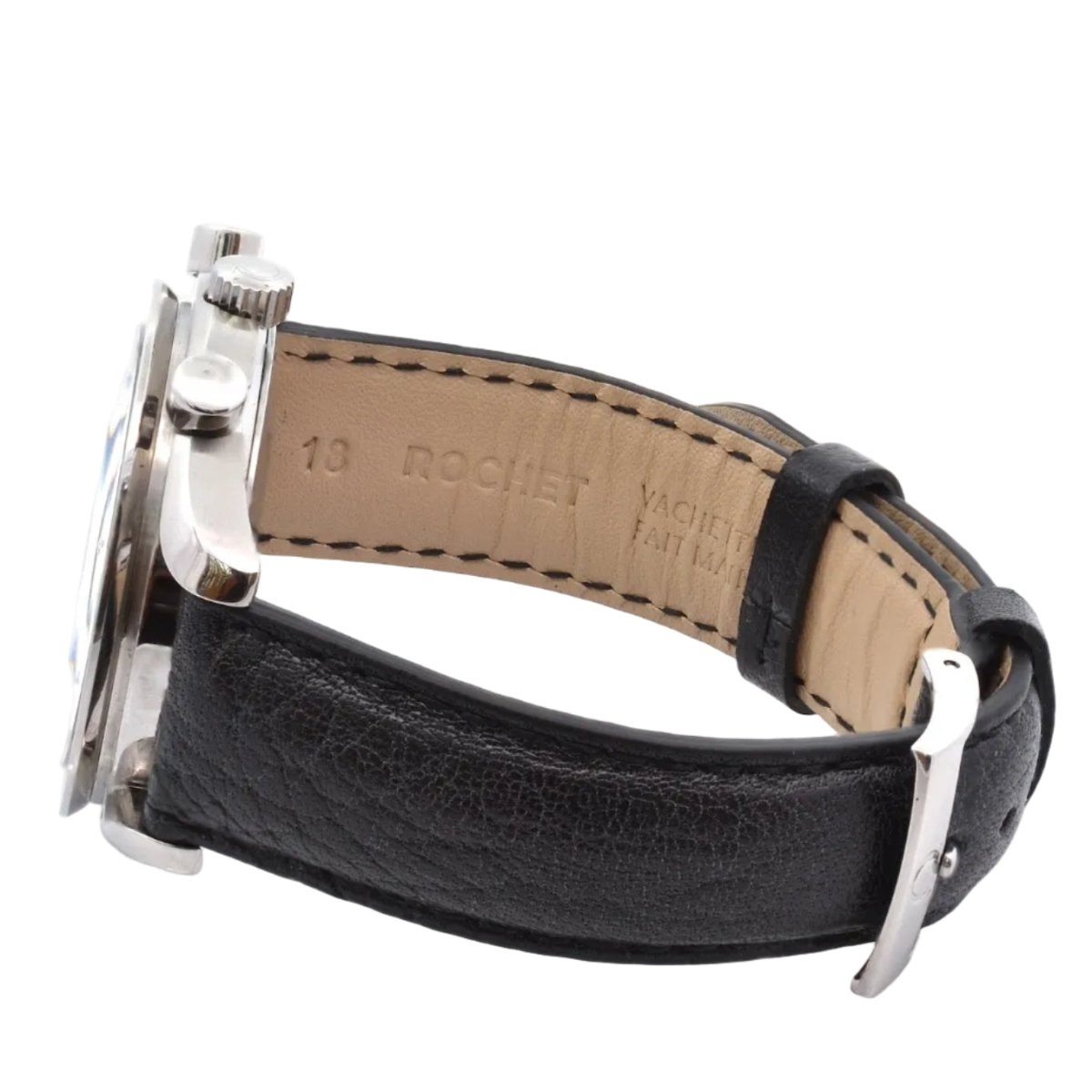 Montre OMEGA "Speedmaster" en cuir - Castafiore