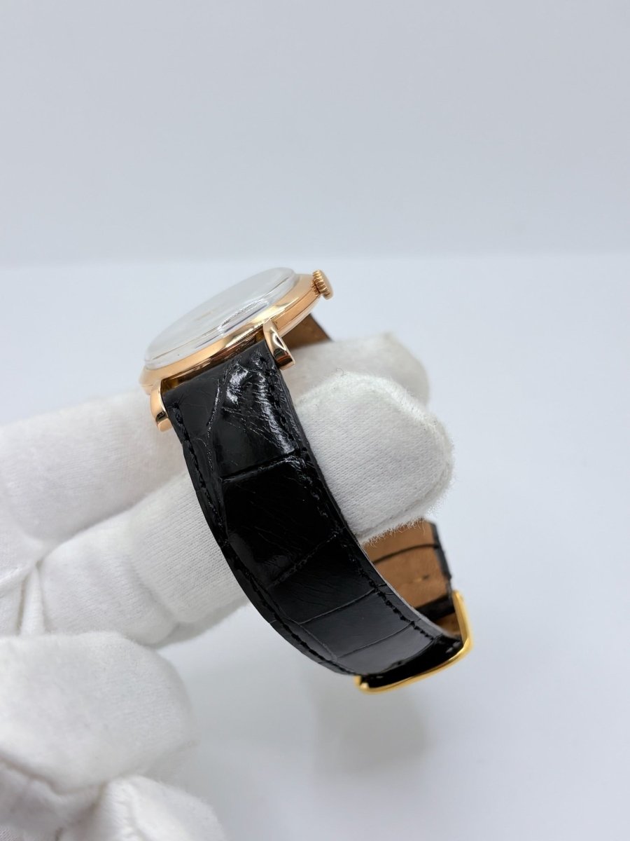 Montre OMÉGA "Vintage" en or rose, acier et cuir - Castafiore
