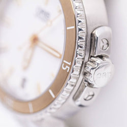 Montre ORIS AQUIS DATE Caoutchouc blanc - Castafiore