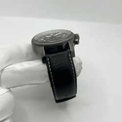 Montre ORIS "Big Crown X1 Calculator" en acier et cuir - Castafiore