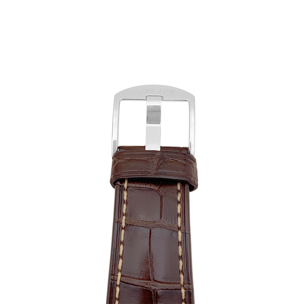 Montre PANERAI "Luminor Due" en acier et cuir - Castafiore