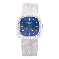 Montre PATEK PHILIPPE en or blanc, diamants - Castafiore