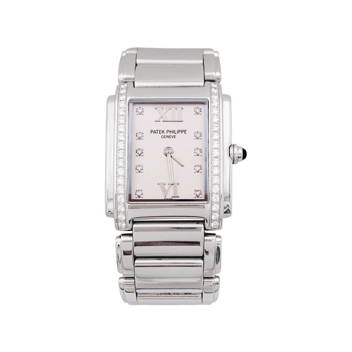 Montre PATEK PHILIPPE "Twenty - 4" acier et diamants - Castafiore