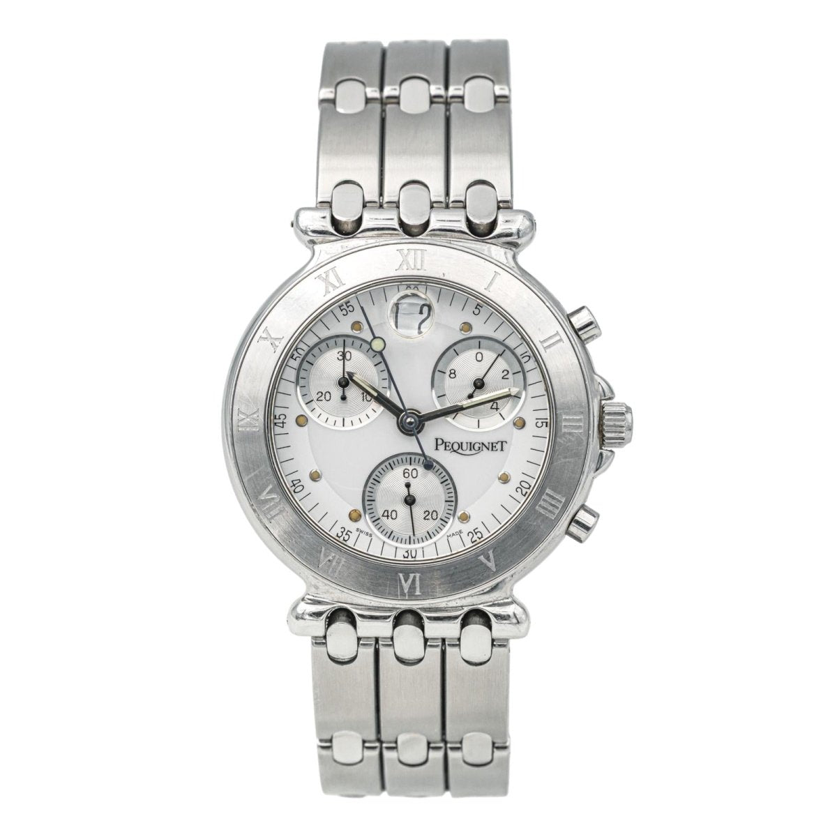 Montre PEGUIGNET "Moorea" en acier, saphir et quartz - Castafiore