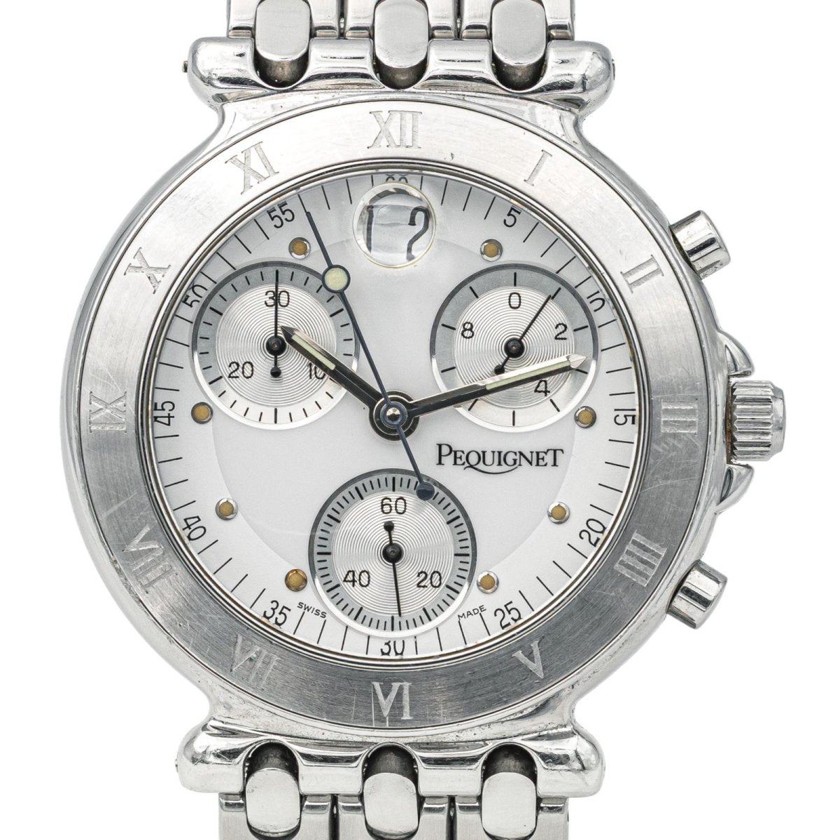 Montre PEGUIGNET "Moorea" en acier, saphir et quartz - Castafiore