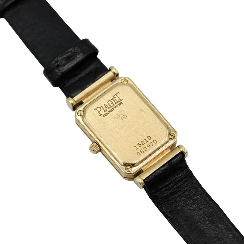 Montre PIAGET en or jaune, cuir et diamants - Castafiore