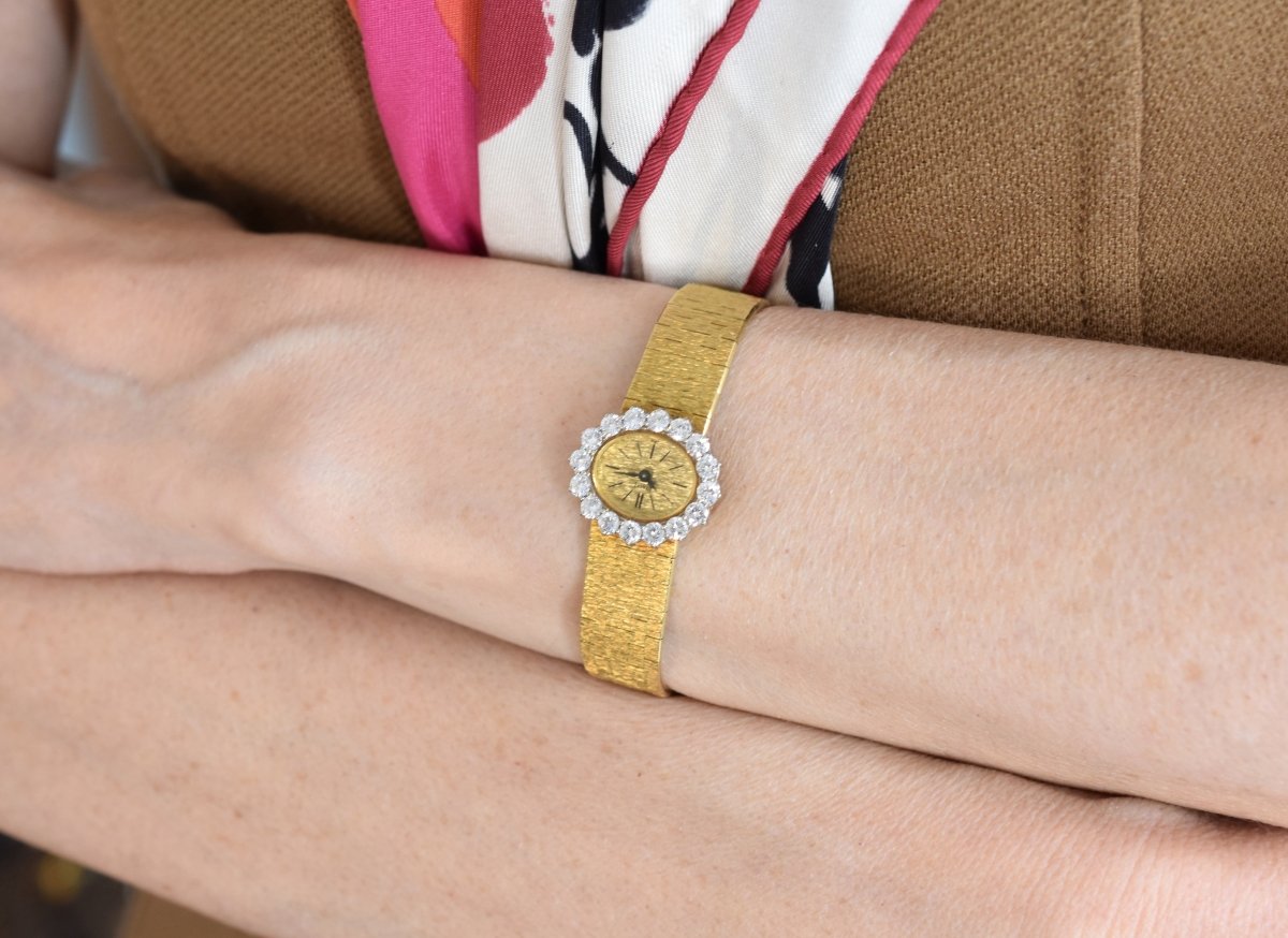 Montre PIAGET en or jaune et diamants - Castafiore