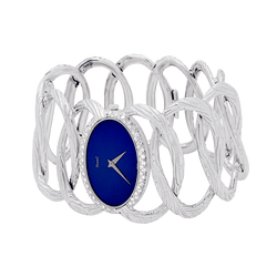 Montre PIAGET, "Limelight Magic Hour", or blanc, diamants, lapis lazuli. - Castafiore