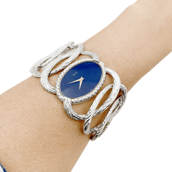 Montre PIAGET, "Limelight Magic Hour", or blanc, diamants, lapis lazuli. - Castafiore