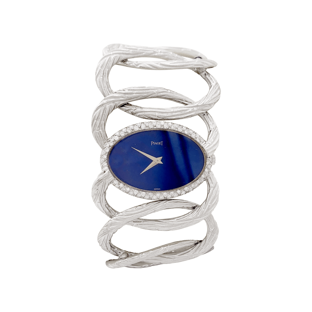 Montre PIAGET, "Limelight Magic Hour", or blanc, diamants, lapis lazuli. - Castafiore