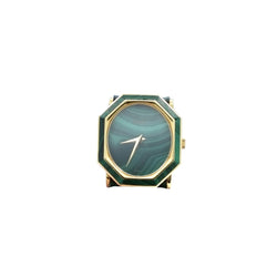 Montre PIAGET ref. 9341 en or jaune et malachite - Castafiore