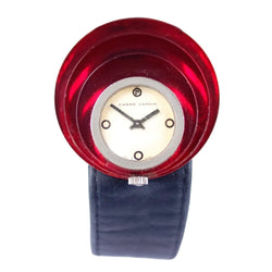 Montre PIERRE CARDIN x JAEGER - LECOULTRE "Espace" en lucite, métal et cuir - Castafiore