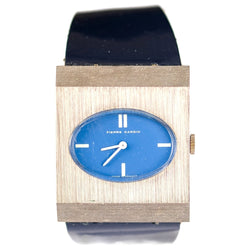 Montre PIERRE CARDIN X JAEGER - LECOULTRE "Espace" en métal et cuir - Castafiore