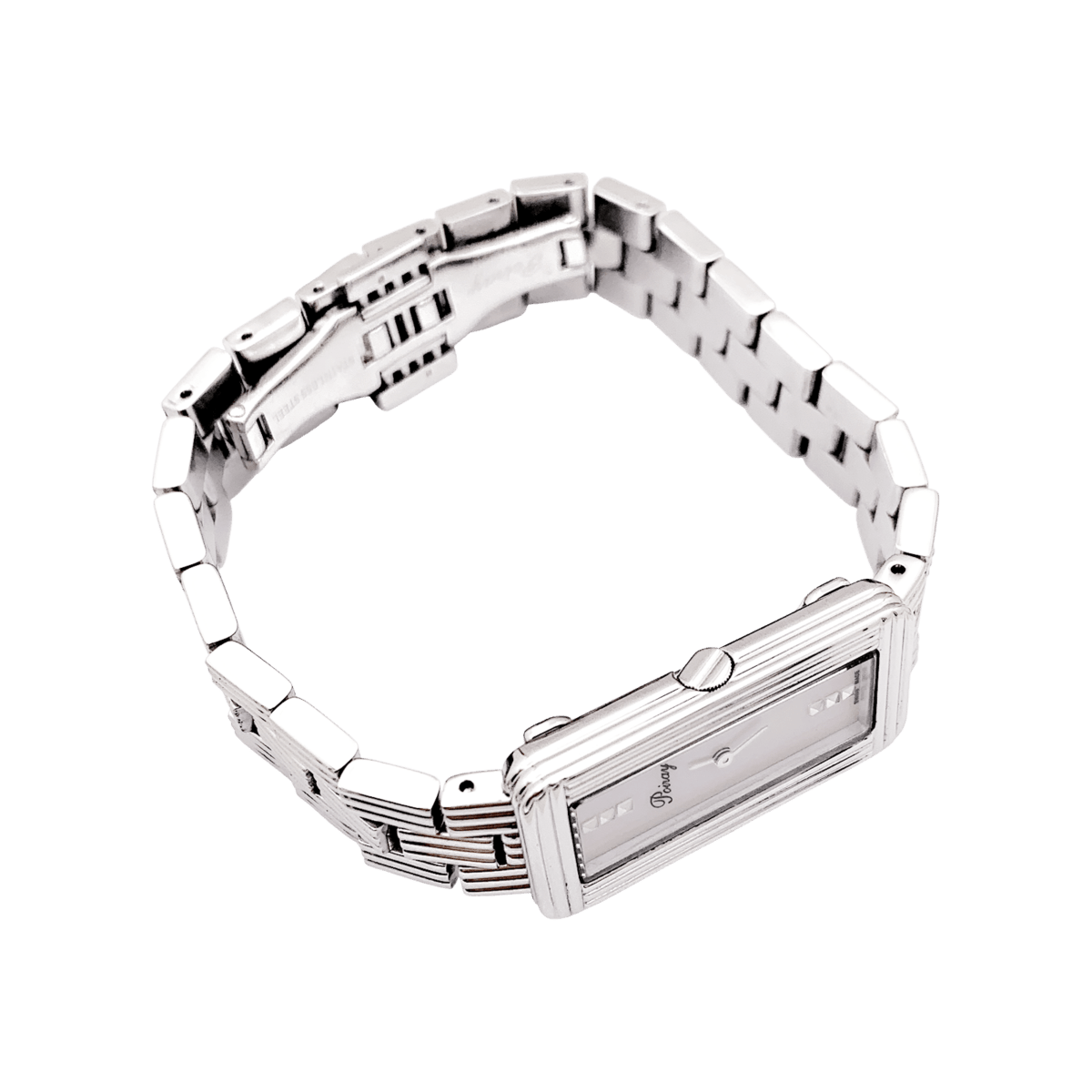 Montre POIRAY "Ma baguette" en acier et nacre - Castafiore