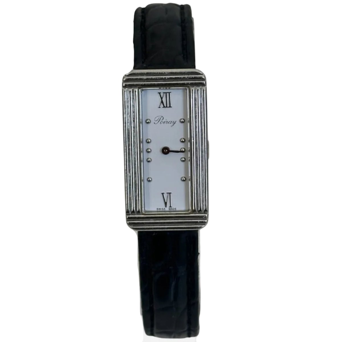 Montre POIRAY "Ma Première" en acier et cuir - Castafiore