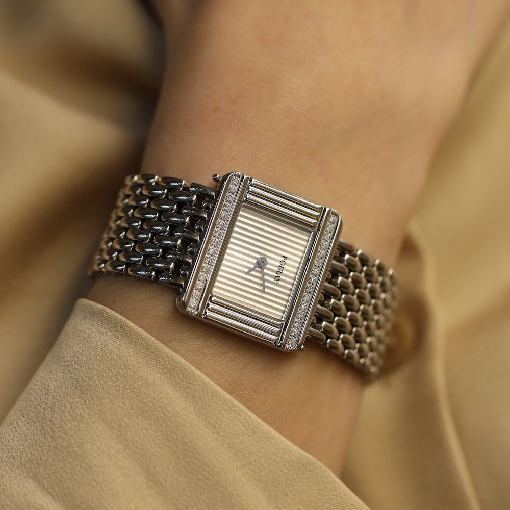 Montre POIRAY "Ma Première "en acier et diamants - Castafiore