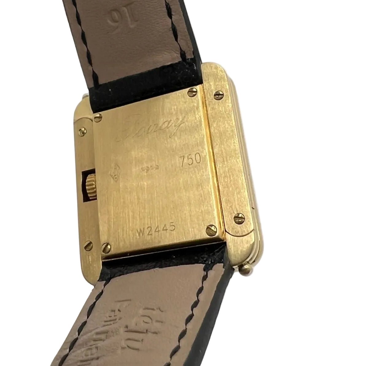 Montre POIRAY "Ma Première" en or jaune, cuir et quartz - Castafiore