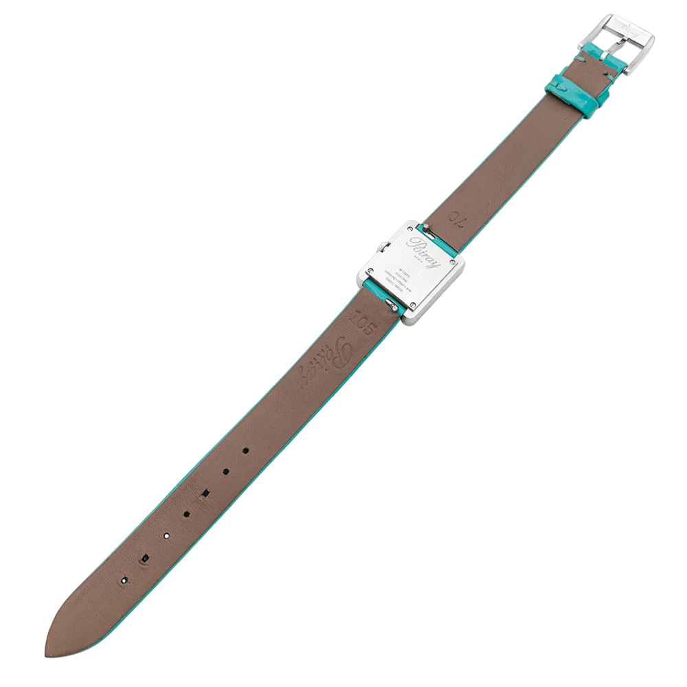 Watch Poiray, "Ma Première Mini", steel, leather.