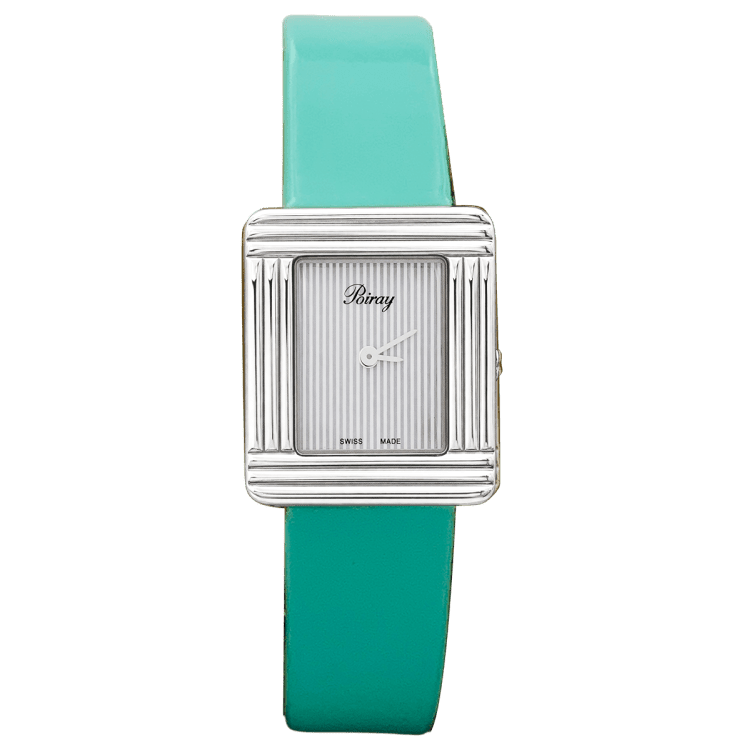 Watch Poiray, "Ma Première Mini", steel, leather.