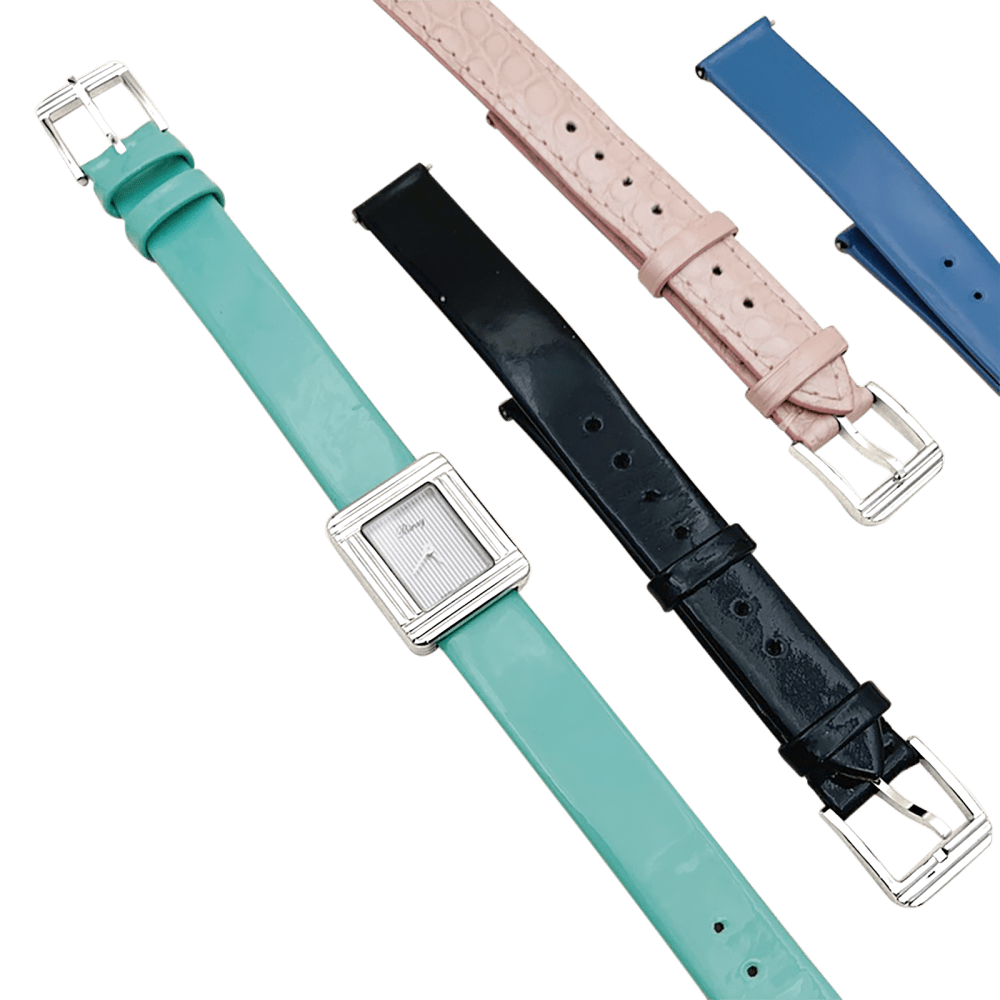 Watch Poiray, "Ma Première Mini", steel, leather.