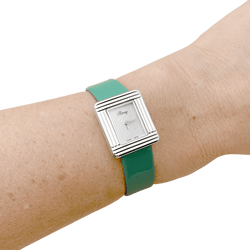 Watch Poiray, "Ma Première Mini", steel, leather.