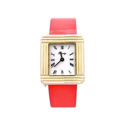 Montre POIRAY, "Ma Première", plaqué or, acier. - Castafiore