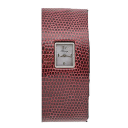 Montre POIRAY "Time 3" en acier, nacre et quartz - Castafiore