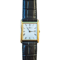 Montre Quartz BAUME ET MERCIER en or et cuir - Castafiore