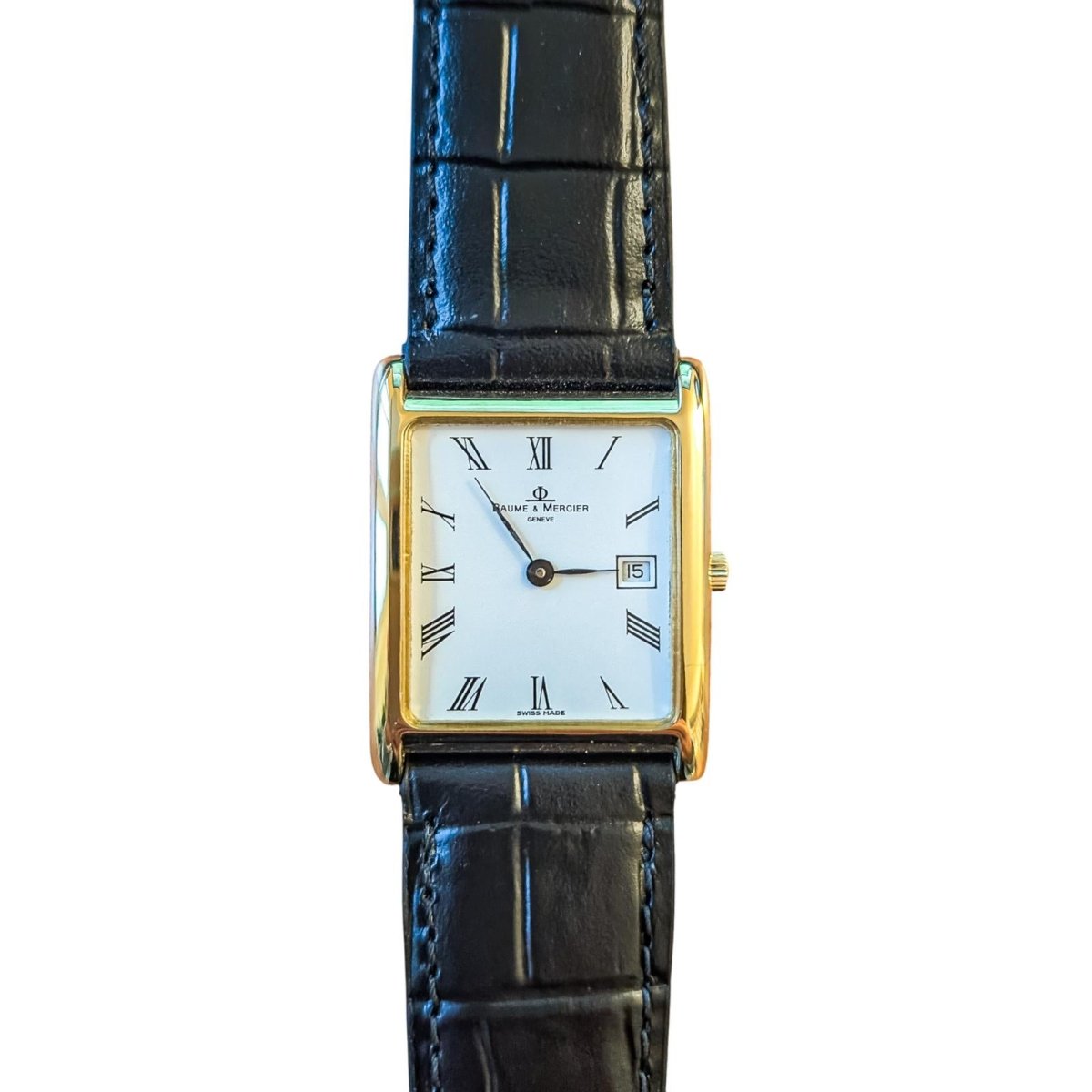 Montre Quartz BAUME ET MERCIER en or et cuir - Castafiore