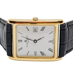 Montre Quartz BAUME ET MERCIER en or et cuir - Castafiore