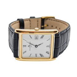 Montre Quartz BAUME ET MERCIER en or et cuir - Castafiore