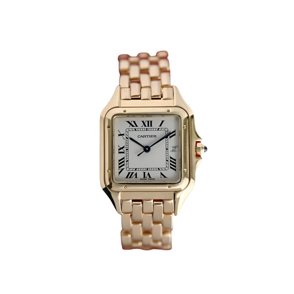 Montre Quartz CARTIER "Panthere" en or jaune. - Castafiore