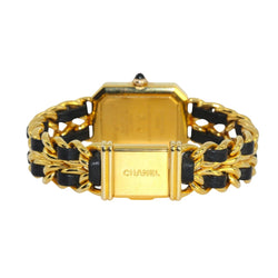 Montre Quartz CHANEL "Première" en acier et cuir - Castafiore