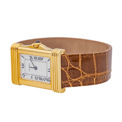 Montre Quartz O.J PERRIN en or jaune et saphir - Castafiore