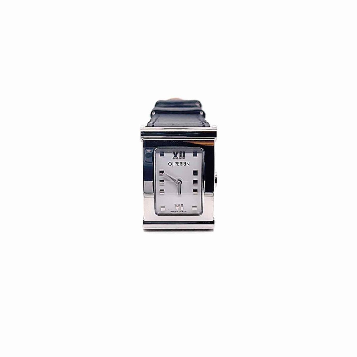 Montre Quartz PERRIN "Arcada" en acier et cuir - Castafiore