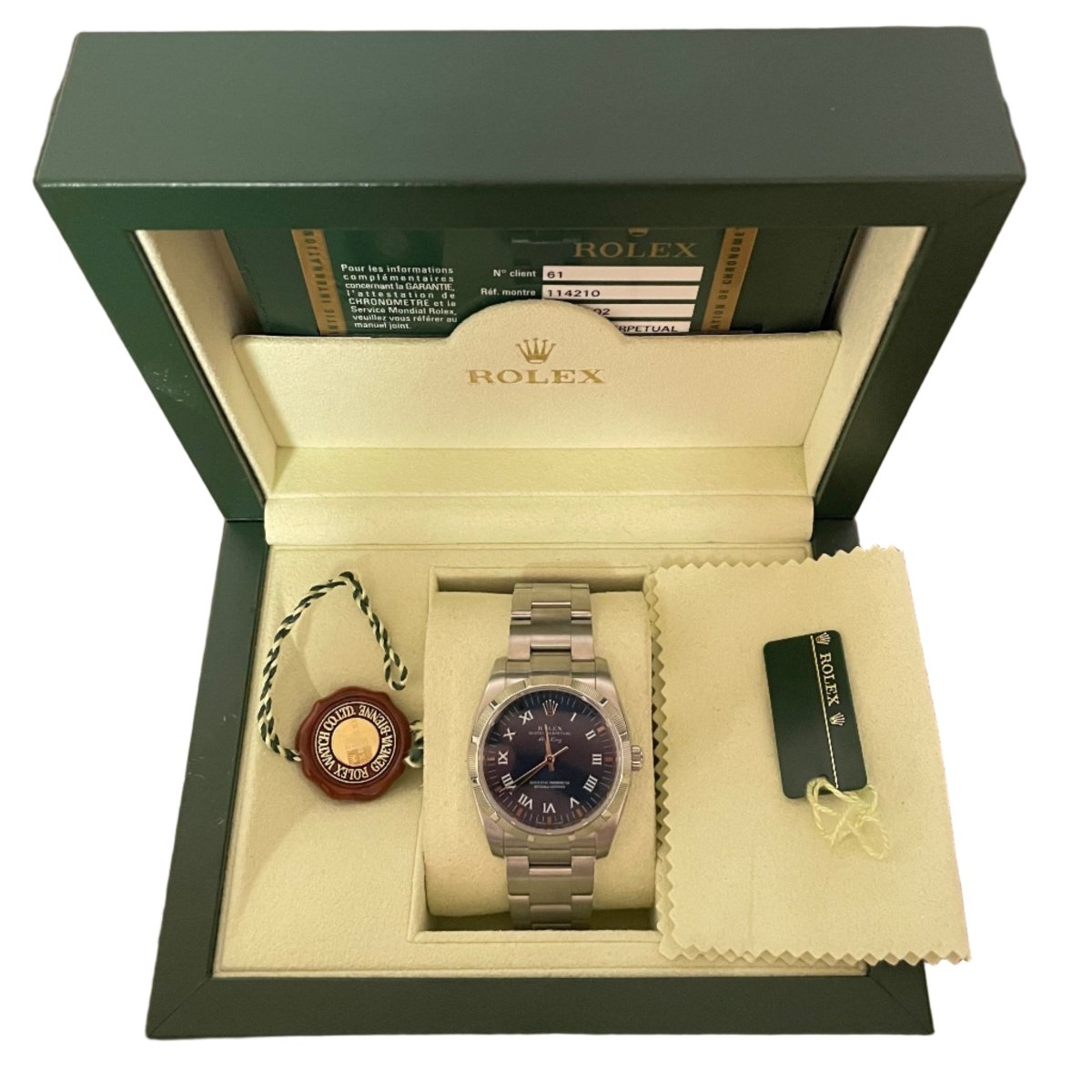 Montre ROLEX "Air King" en acier - Castafiore