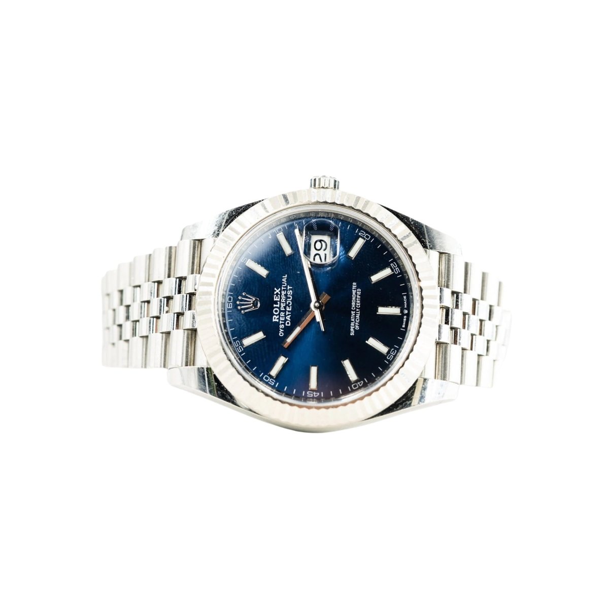 Montre ROLEX "Datejust 41" en acier et or blanc - Castafiore