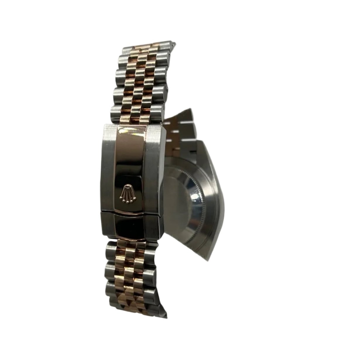 Montre ROLEX "DateJust 41" en or rose, acier et diamants - Castafiore