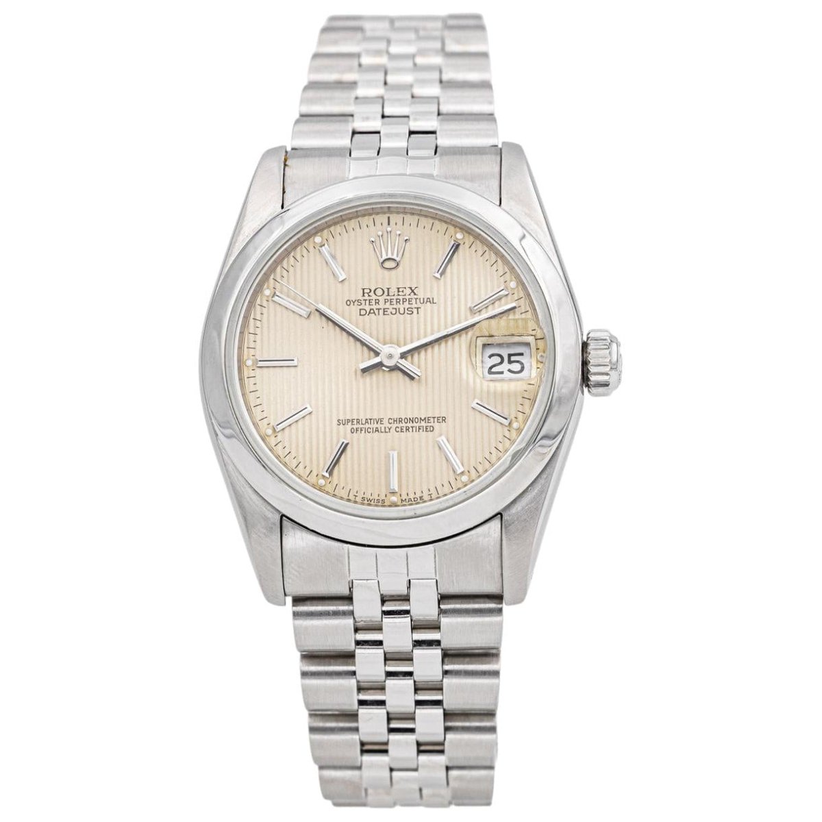 Montre ROLEX "DateJust" en acier - Castafiore