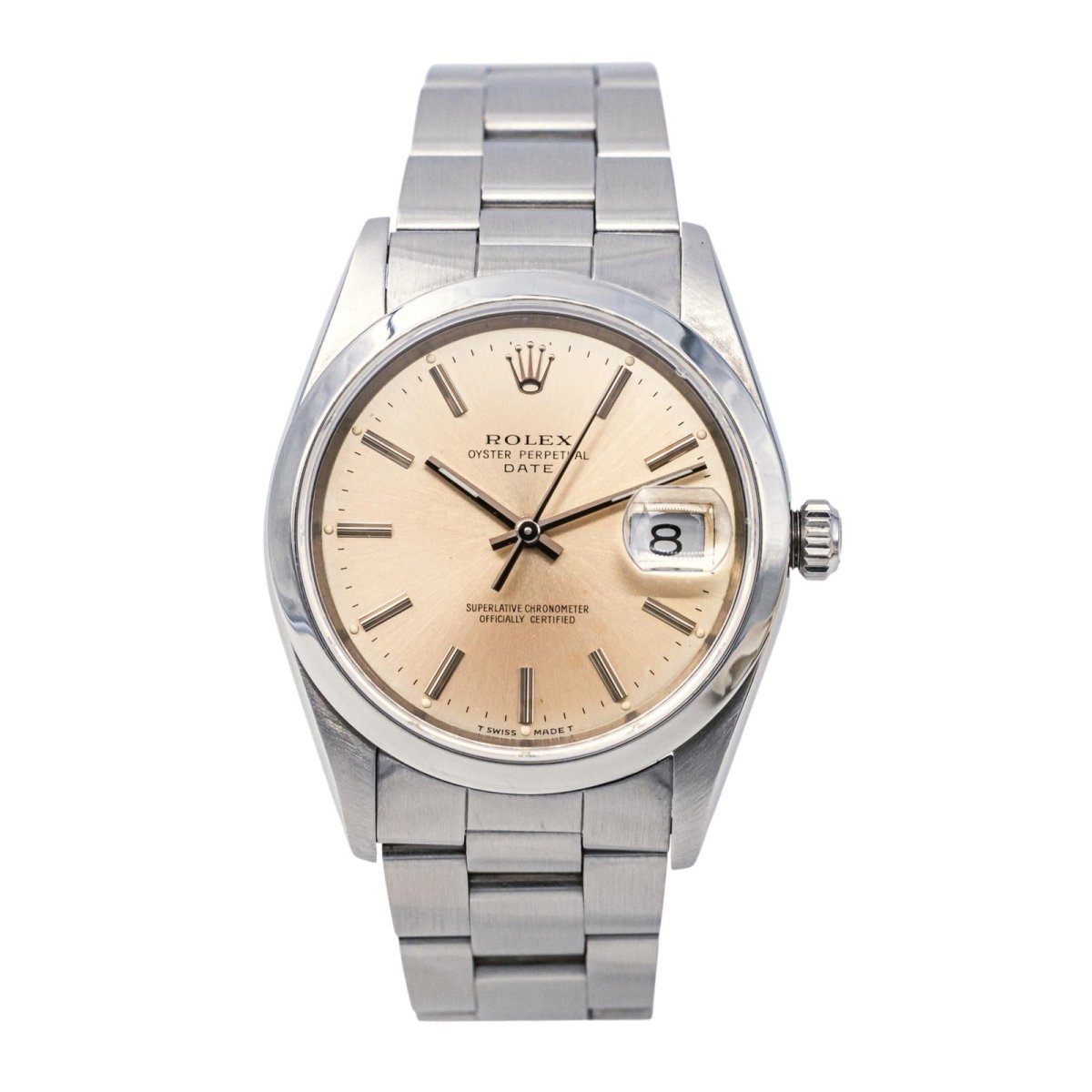 Montre ROLEX "Datejust" en acier et saphir - Castafiore