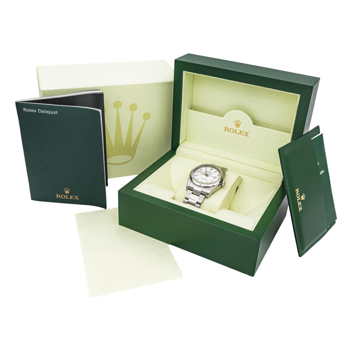 Montre ROLEX "Datejust" en acier et saphir - Castafiore