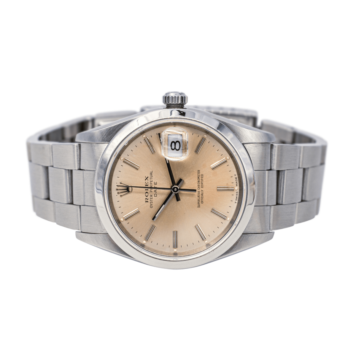 Montre ROLEX "Datejust" en acier et saphir - Castafiore