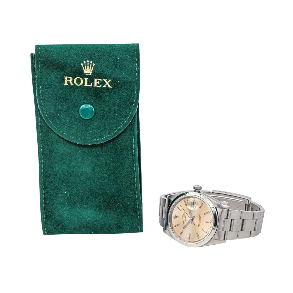 Montre ROLEX "Datejust" en acier et saphir - Castafiore