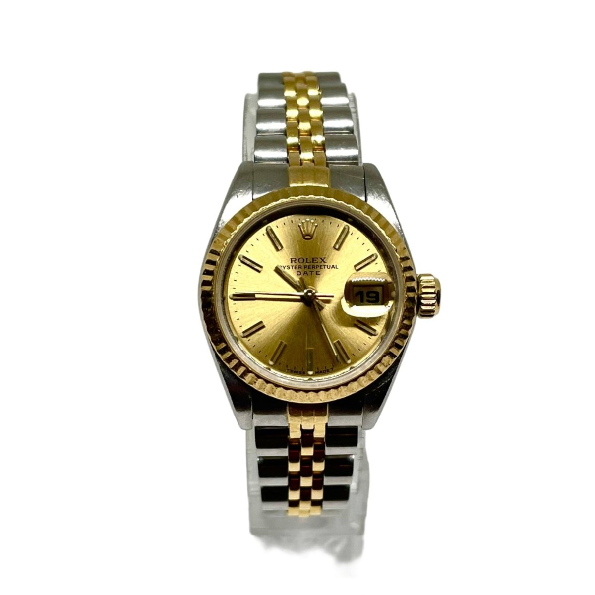 Montre ROLEX "DateJust" en or jaune et acier - Castafiore