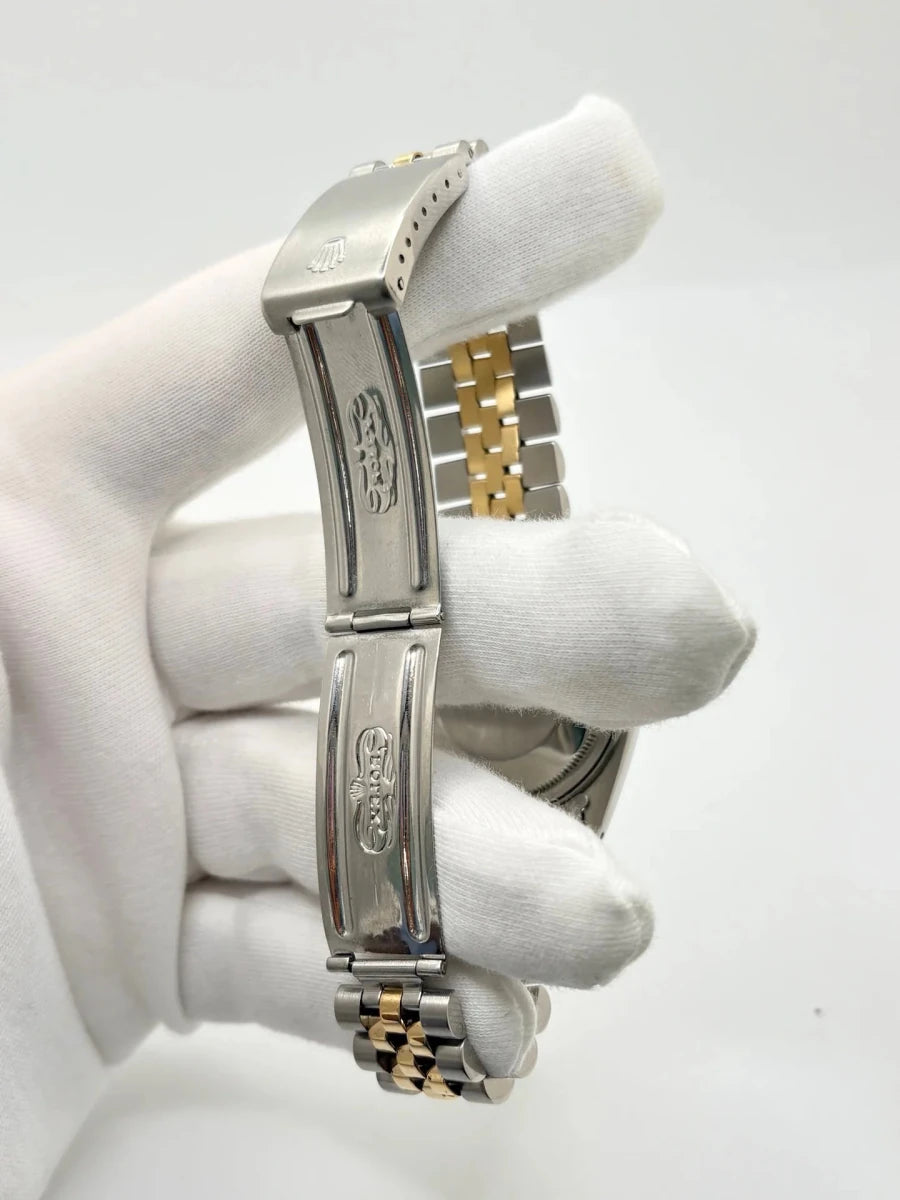 Montre ROLEX "DateJust" en or jaune et acier inoxydable - Castafiore