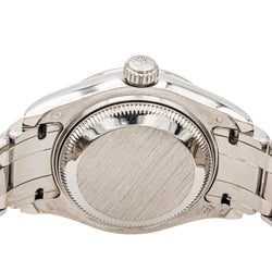 Montre ROLEX "Datejust Pearlmaster" en or blanc, nacre, saphir et diamants - Castafiore