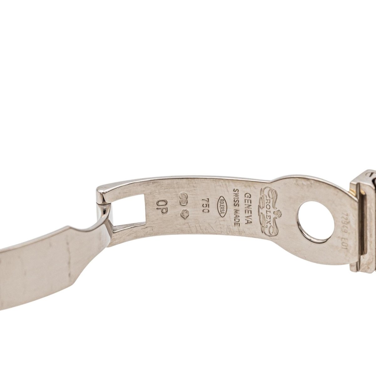 Montre ROLEX "Datejust Pearlmaster" en or blanc, nacre, saphir et diamants - Castafiore